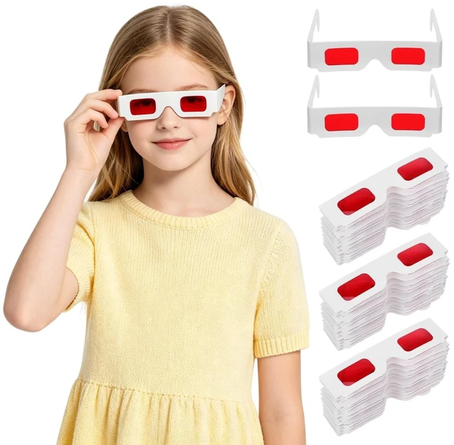 Main image of CIYODO 3D Glasses 50pcs Red Paper for Events and Displays