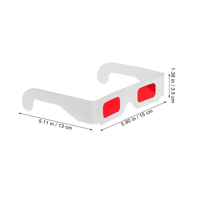 Alt view image 4 of 5 - CIYODO 3D Glasses 50pcs Red Paper for Events and Displays
