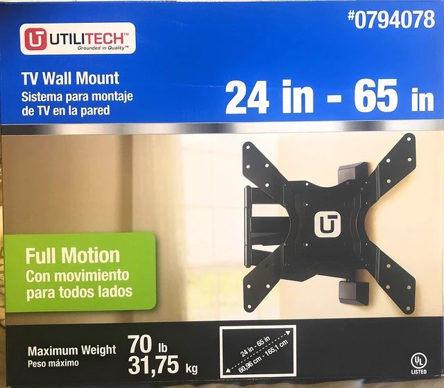 Main image of Utilitech Full Motion TV Wall Mount 24-65