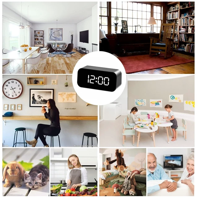 Alt view image 3 of 5 - Cyydsam Clock Camera - Security Camera - Indoor Full HD Mini 1080P WiFi Wireless Motion Detection Night Vision Real Time Watch Live Video Nanny Cam