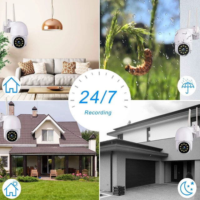 Alt view image 5 of 5 - Tuya Smart Life Security Camera,1080P HD Wireless WiFi Home Surveillance Pan/Tilt 360 View Waterproof Night Vision, Human Detection,Auto Tracking