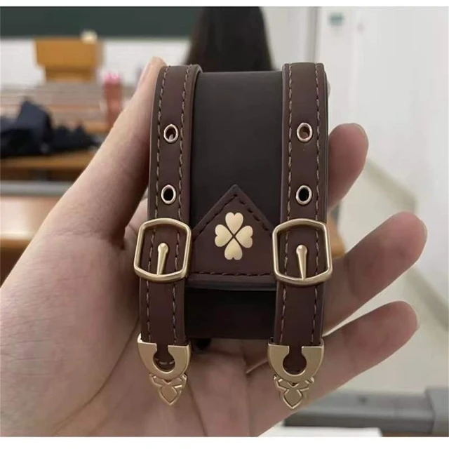 Alt view image 4 of 5 - Game Genshin Impact Official Klee Backpack Earphone Case Protective Case for Airpods Pro Redmi Headphone Box with Straps (Style 2)