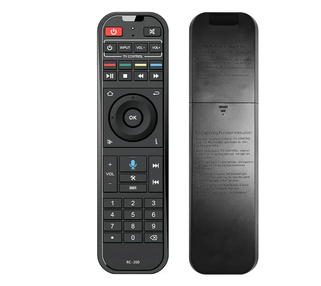 Alt view image 2 of 3 - RC-200 Remote Control for S5 S6 S7 PRO MAX Ultra, Black with Blue Silicone Protective Cover, Voice Control, Numeric Keypad (Remote)