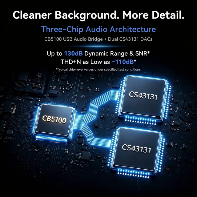 Alt view image 3 of 5 - TRN Black Pearl USB-C DAC Amp, Dual CS43131 Portable Headphone Amplifier