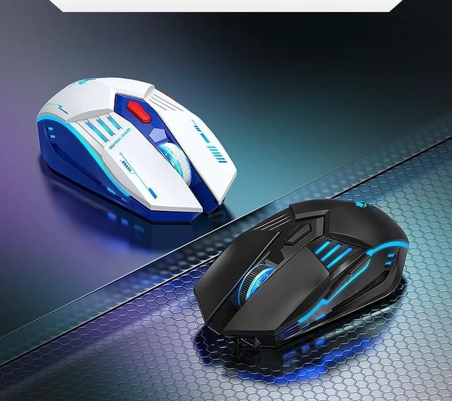 Alt view image 4 of 5 - Wireless Gaming Mouse, Tri-Mode Bluetooth 5.1/2.4G/Wired Gaming Mouse, 12800 DPI RGB Computer Mouse with 7 Programmable Buttons, USB-C Rechargeable Ergonomic PC Gaming Mouse for Laptop Mac Wind