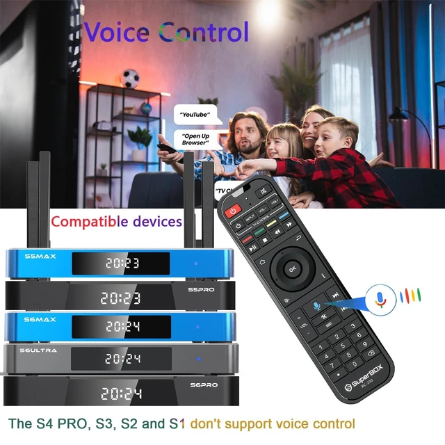 Alt view image 2 of 5 - Original Super Box RC - 200 Smart Voice Remote Control Perfect Replacement for Super Box S5 Max/PRO, S6 Max/Ultra/Pro & Elite Remote Controls