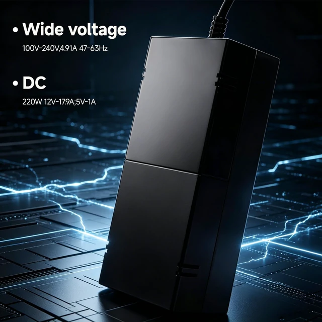 Alt view image 3 of 5 - Power Supply Brick for Xbox One, Ac Adapter Replacement Xbox One,100-240VCord Replacement Power Brick Adapter Xbox