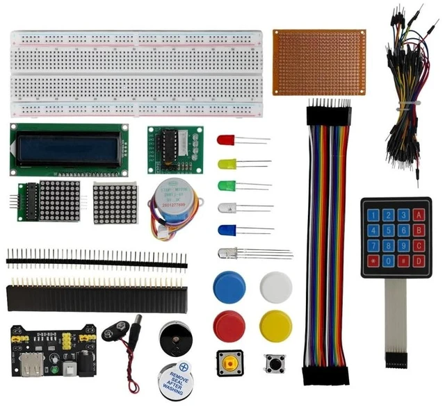 Main image of 294pcs Electronics Breadboard Kit with Power Supply for Raspberry Pi
