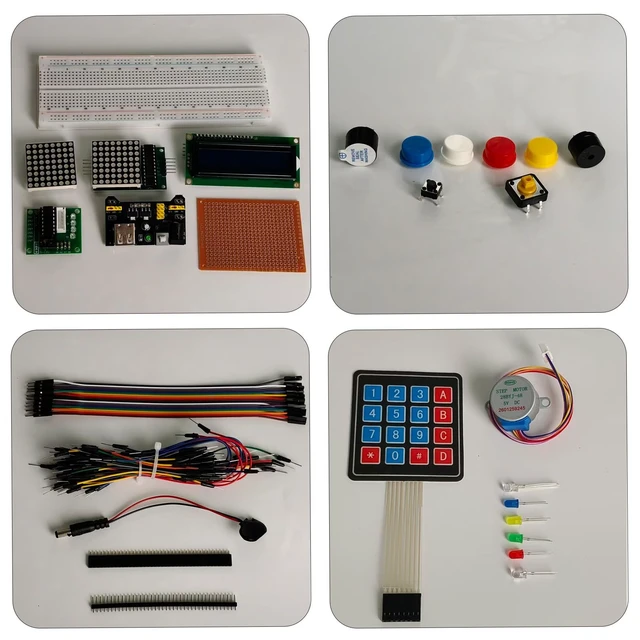 Alt view image 2 of 5 - 294pcs Electronics Breadboard Kit with Power Supply for Raspberry Pi