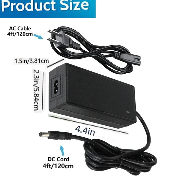 Alt view image 4 of 5 - 12V for Roland PSB-7U FP-30X FP-18 Digital Piano Keyboard Power Adapter