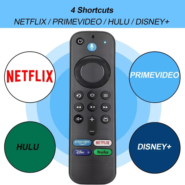 Alt view image 2 of 5 - Bkiyougo 2 Pack Replacement Voice Remote Control L5B83G Compatible with Fire Smart TVs Cube (3rd Gen), Smart TVs Stick 4K (2nd & 3rd Gen), Smart TVs Stick (3rd Gen)