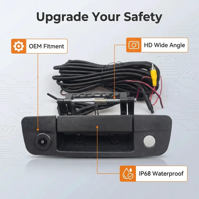 Alt view image 2 of 5 - Enhanced Rearview Backup Camera with Tailgate Handle for Dodge Ram Pickup Trucks (2009-2017 Models) ^^ Night Vision Waterproof Design ^^ Compatible with Ram 1500/2500/3500 Models