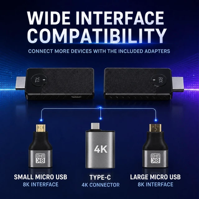 Alt view image 5 of 5 - Autodecor 1Up Wireless HDMI Transmitter & Receiver Kit, Plug and Play 1080P