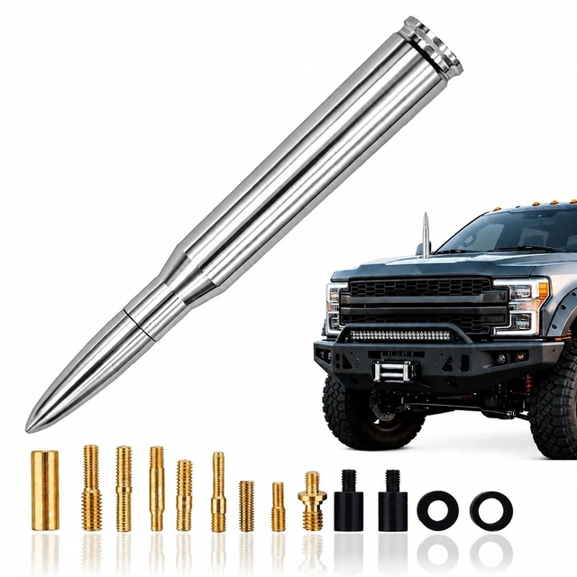 Main image of 7.8 Inch Bullet Antenna Replacement for Ford RAM GMC Trucks