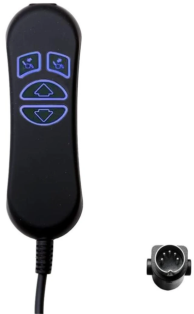 Main image of Fruhdi 4 Button 5 Pin Prong Hand Control Handset Remote with USB and Backlight for Lift Chairs Electric Sofa Power Recliners