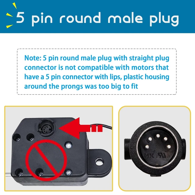Alt view image 3 of 5 - Fruhdi 4 Button 5 Pin Prong Hand Control Handset Remote with USB and Backlight for Lift Chairs Electric Sofa Power Recliners