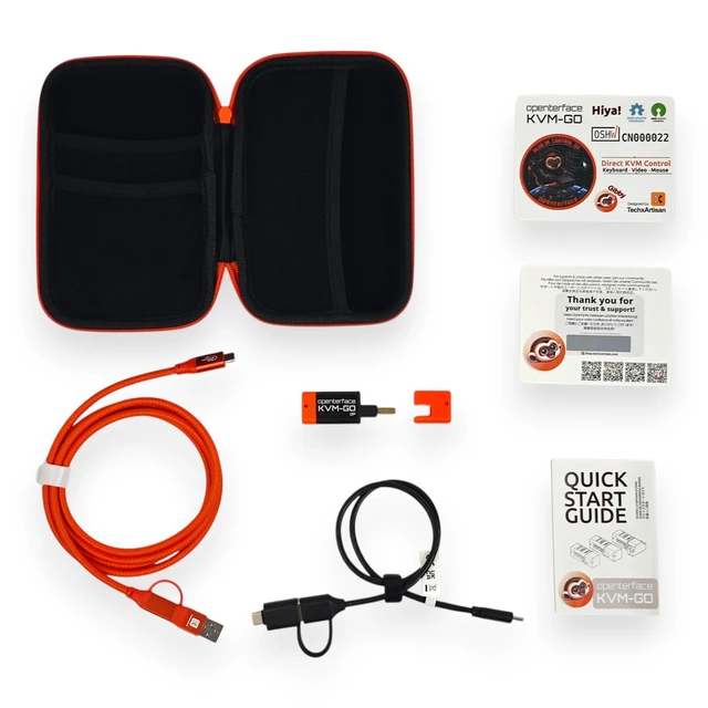 Alt view image 4 of 5 - Openterface KVM-GO HDMI DP VGA KVM Console Adapter Bundle for PCs and Servers