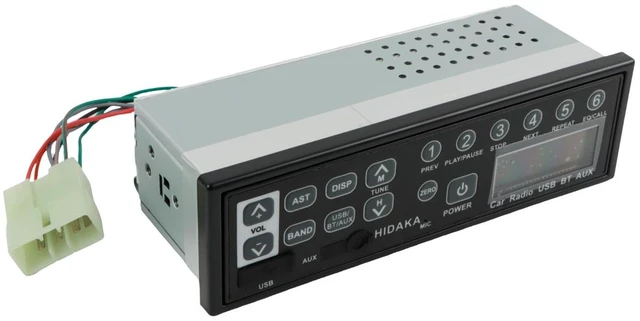 Main image of M200 Excavator Bluetooth Radio,12V/24V Heavy Duty Stereo with USB AUXin AM/FM HandsFree MIC,Direct OEM Replacement for Komatsu Kobelco Sumitomo Excavator Heavy Equipment Parts