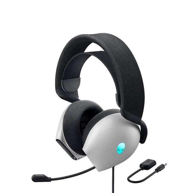 Alt view image 2 of 5 - Alienware Wired Gaming Headset - AW520H ^^ Windows ^^ Headphones (USB) ^^ Hi-Res Audio ^^ Headset Microphone ^^ 20-40000 Hz ^^ Weight 337 g