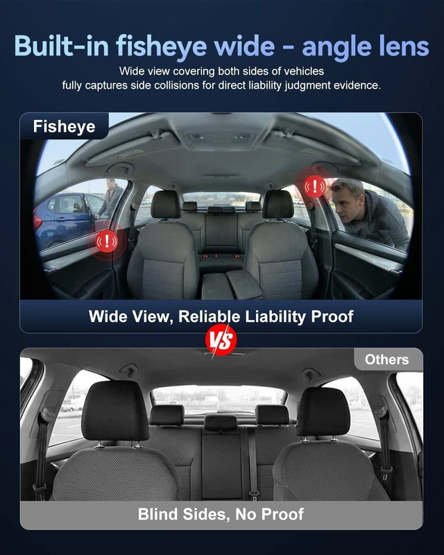 Alt view image 4 of 5 - Winail Dash Cam Front and Rear: 4K 3 Channel Dashcam for Car Free 64GB Card
