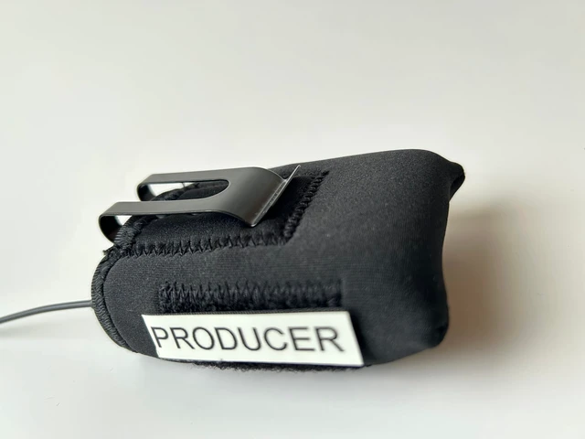 Alt view image 2 of 5 - Nylon Industries Neoprene Protective Sleeves for IFB's and Transmitters, Metal Clip Mount