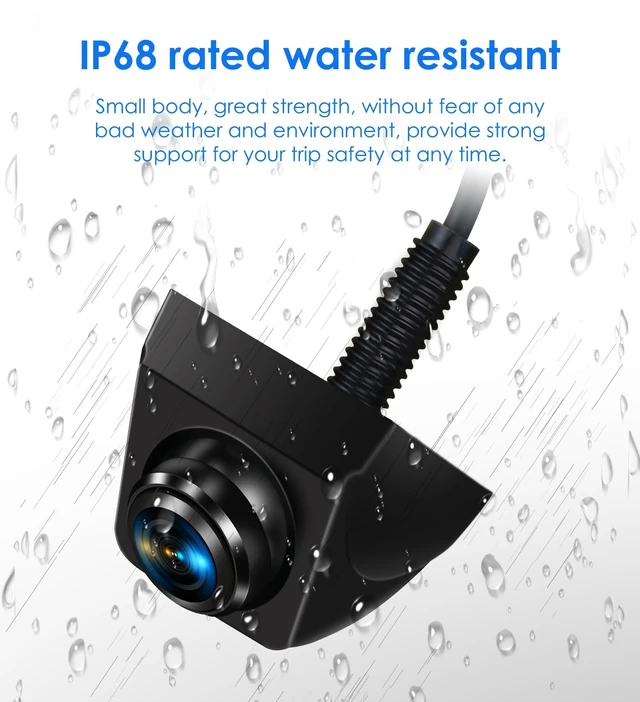 Alt view image 4 of 5 - Reversing Backup Camera 170 Wide Angle Reversing Camera, IP68 Waterproof and Dustproof, Parking Camera, Night Vision