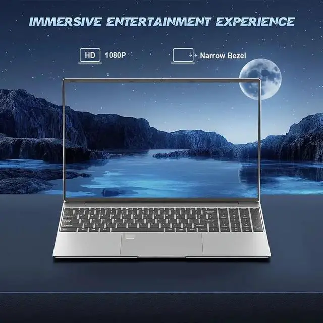 Alt view image 3 of 7 - Toemaagic Laptop 15.6" FHD 16GB 512GB Intel Celeron Alder Lake N95 with Windows 11 Pro