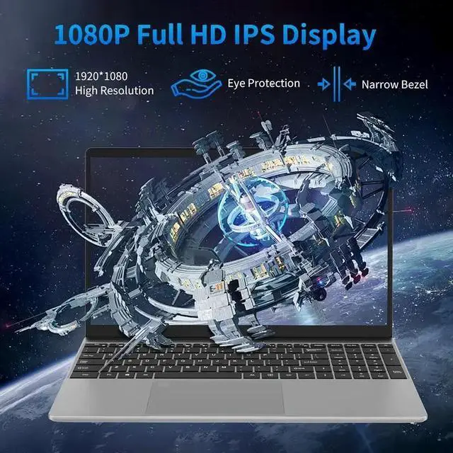 Alt view image 4 of 7 - Toemaagic Laptop 15.6" FHD 16GB 512GB Intel Celeron Alder Lake N95 with Windows 11 Pro