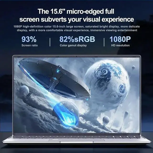 Alt view image 6 of 7 - Toemaagic Laptop 15.6" FHD 16GB 512GB Intel Celeron Alder Lake N95 with Windows 11 Pro
