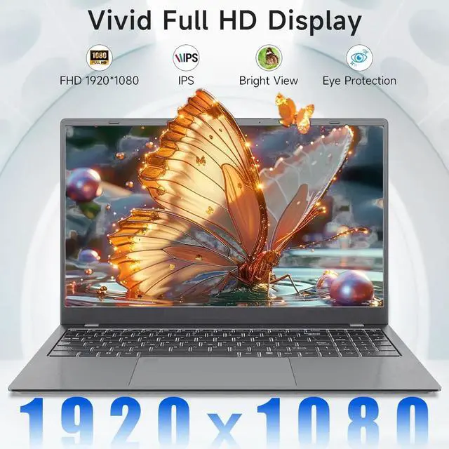 Alt view image 3 of 7 - TOEMAAGIC Laptop ,Gaming Laptop 15.6 FHD , AMD Ryzen 7 5825U, 32GB RAM, 1TB SSD, Windows 11PRO, Graphite, Backlit KB, Gray