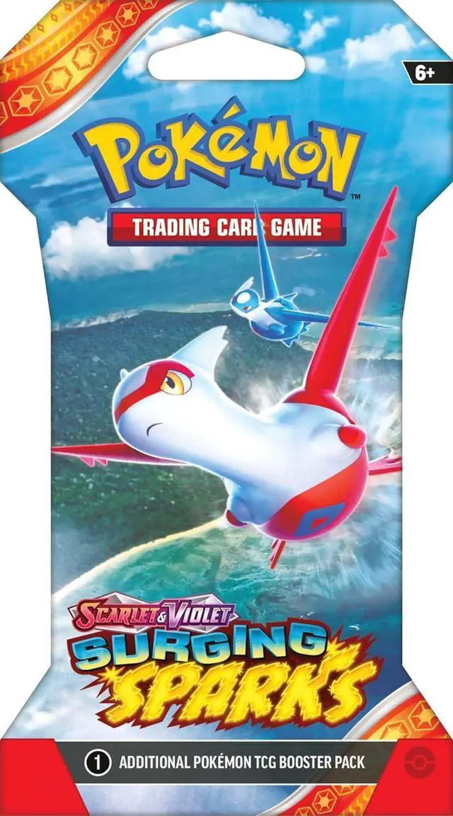 Alt view image 4 of 5 - Pokemon TCG: Scarlet & Violet - Surging Sparks Sleeved Booster Pack - Random Artwork