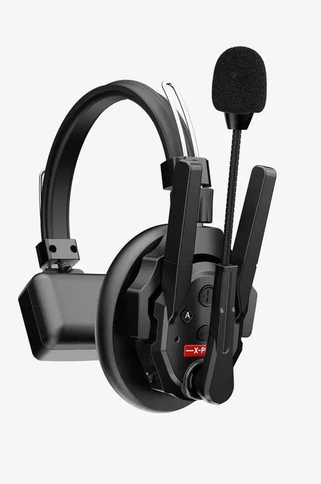 Alt view image 2 of 4 - SYNCO Audio Xtalk XPro5 Full Duplex Wireless Intercom Headset System  5-Pack, 500m Range, Signal Boost, Noise Cancel, Team Communication