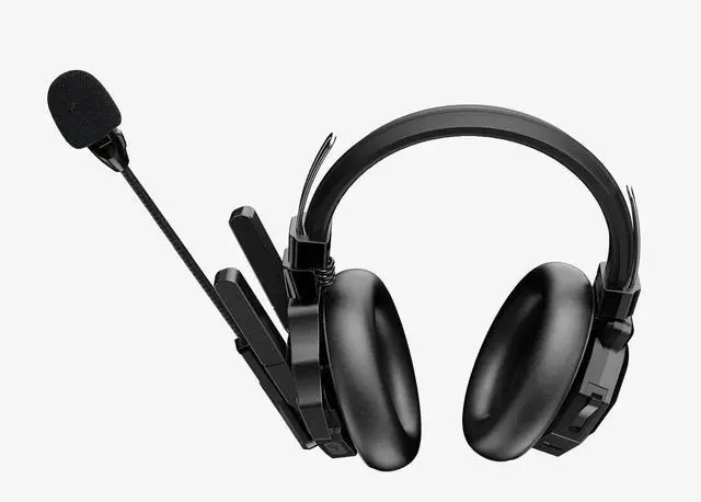 Alt view image 3 of 9 - SYNCO Audio Xtalk XMax2 Dual-Ear Wireless Intercom Headset 500m Range, AI Noise Cancellation, Bluetooth, Boost Mode