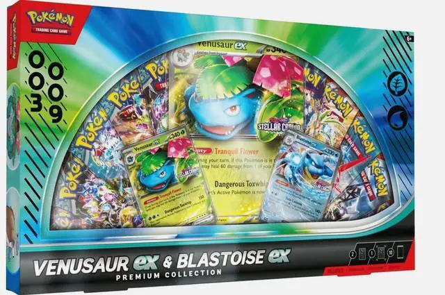 Main image of Pokemon TCG: Venusaur ex & Blastoise ex Premium Collection