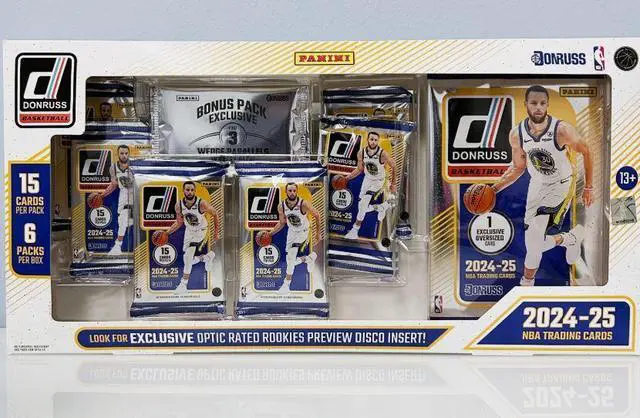 Main image of 2024-25 Panini DonRuss NBA Basketball Trading Cards Bundle, 6 Packs, 1 Oversized