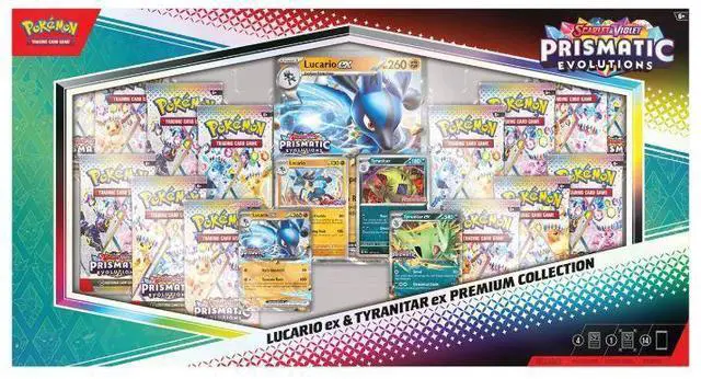 Main image of Prismatic Evolutions Lucario ex & Tyranitar ex Premium Collection