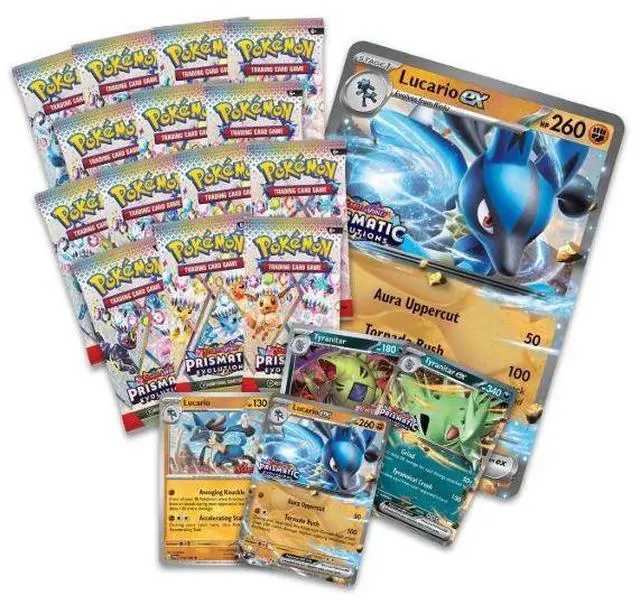 Alt view image 2 of 2 - Prismatic Evolutions Lucario ex & Tyranitar ex Premium Collection