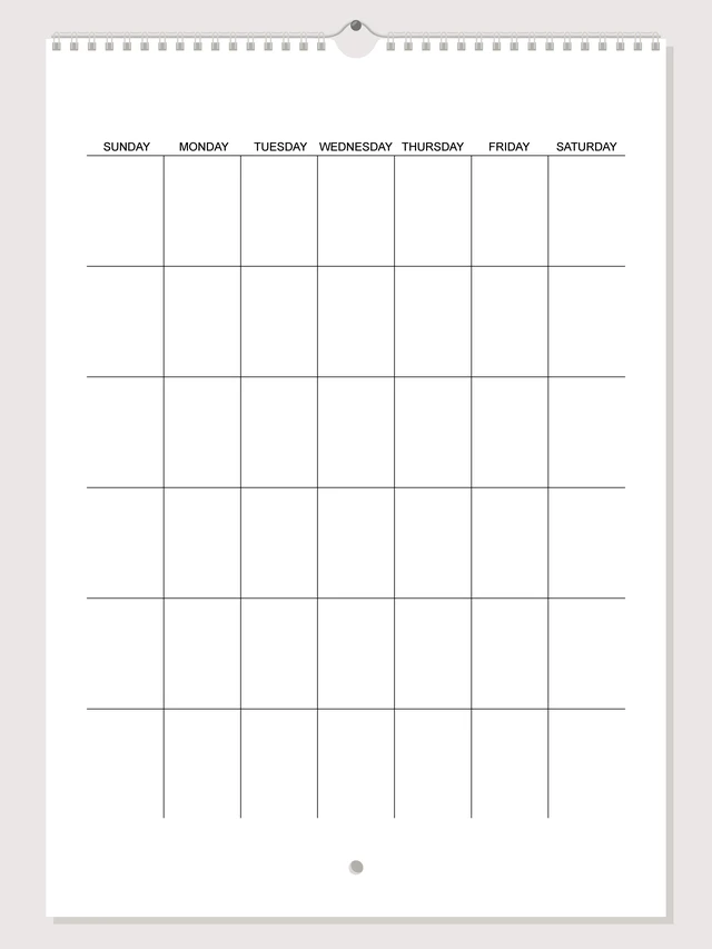 Alt view image 2 of 3 - Large Blank Wall Calendar 2026-2027, DIY Custom Monthly Calendar Planner, Hanging Spiral-Bound Scrapbook Calendar, Personalized Wall Organizer for Home Office, 12 x 36 Inch