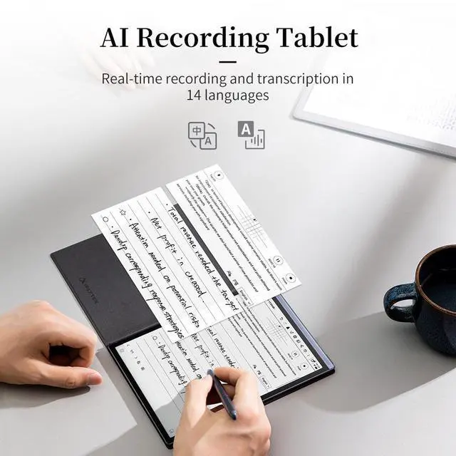 Alt view image 6 of 7 - iFLYTEK AINOTE Air 2, 8.2 inch AI E-Ink Tablet, Smart Digital Paper Note-Taking Tablet with Stylus, ChatGPT-Powered Smart Notebook
