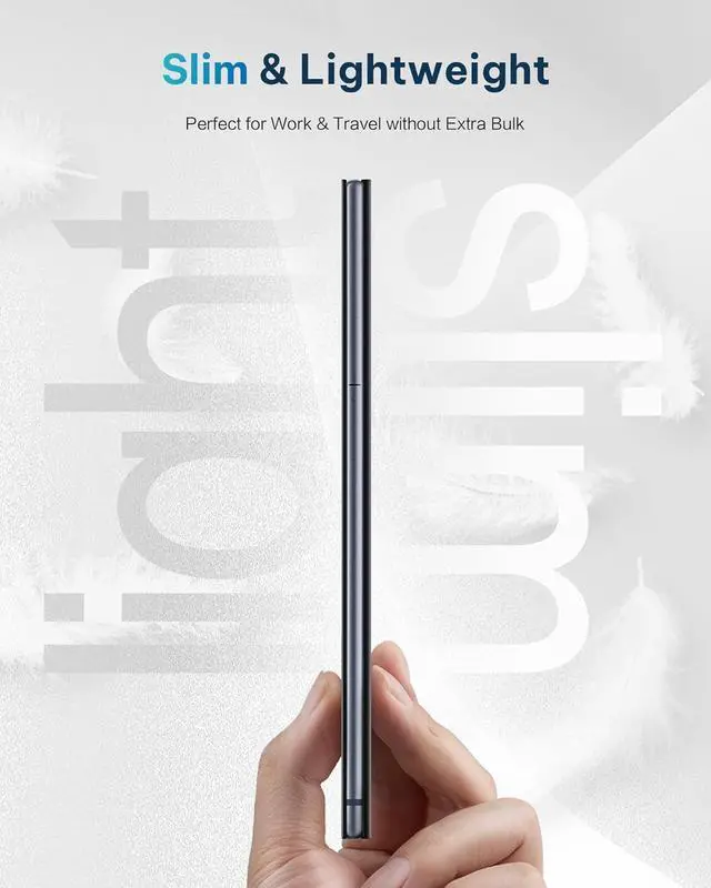 Alt view image 6 of 6 - iFLYTEK Protective Folio Case for iFLYTEK AINOTE Air2 Note-Taking Tablet 8.2", Premium PU Leather, Slim& Lightweight, Durable Cover with a Pen Clip for E-Ink Writing Tablet, Water and Dustproof