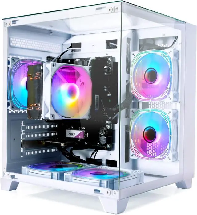 Alt view image 2 of 7 - LXZ Desktop Gaming Computer, R7 5700G, 4.4GHz, 32GB DDR4, 1TB NVMe SSD