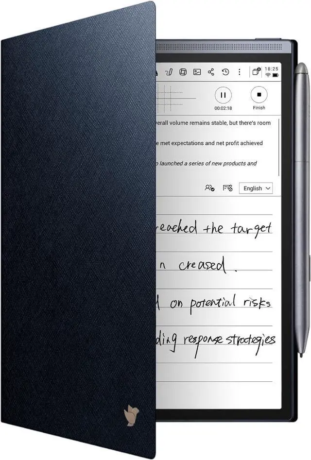 Main image of iFLYTEK Blue Protective Folio Case for iFLYTEK 8.2" AINOTE Air 2 Note-Taking E-Ink Tablet (Blue Case)
