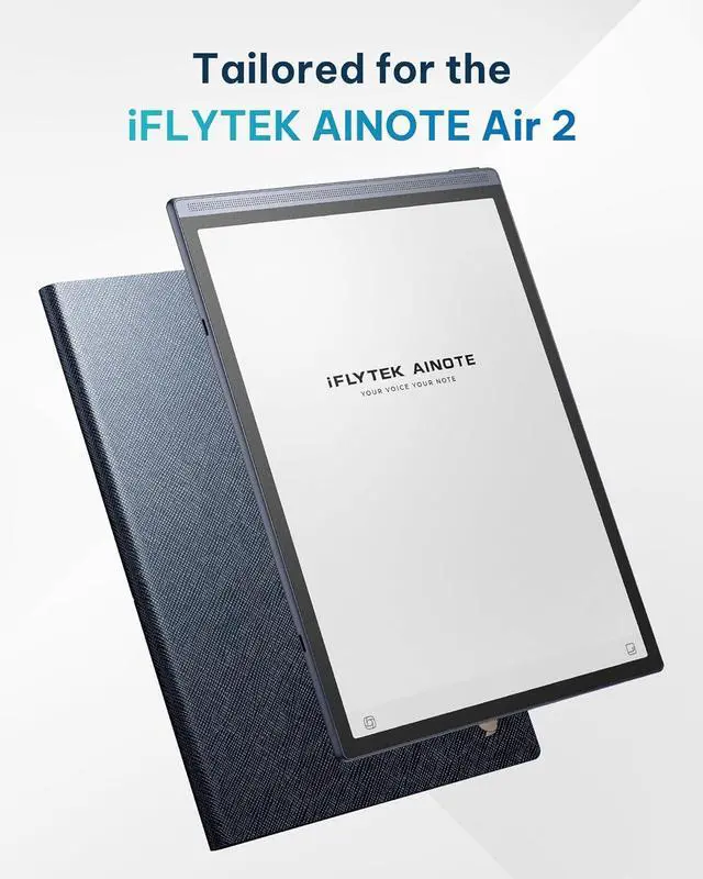Alt view image 6 of 6 - iFLYTEK Blue Protective Folio Case for iFLYTEK 8.2" AINOTE Air 2 Note-Taking E-Ink Tablet (Blue Case)