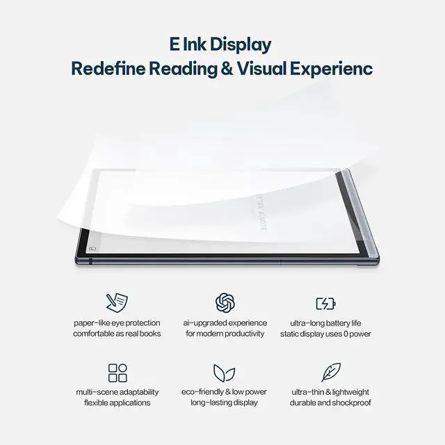 Alt view image 2 of 7 - iFLYTEK AINOTE Air 2, 8.2" AI Note Taking Tablet,Digital Notebook for Reading / Writing / Recording,Digital Notepad with AI Transcription,ChatGPT Supported,Ideal for Work,Study,Meetings