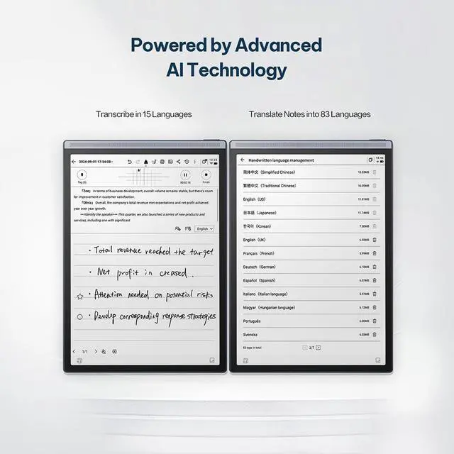 Alt view image 3 of 7 - iFLYTEK AINOTE Air 2, 8.2" AI Note Taking Tablet,Digital Notebook for Reading / Writing / Recording,Digital Notepad with AI Transcription,ChatGPT Supported,Ideal for Work,Study,Meetings