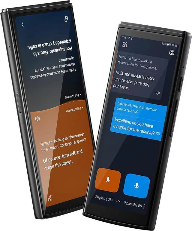 Main image of iFLYTEK AI Language Translator Device  60 Languages, Real-Time Split-Screen & Two-Way Instant Voice Translation, Online & Offline Translation, Black
