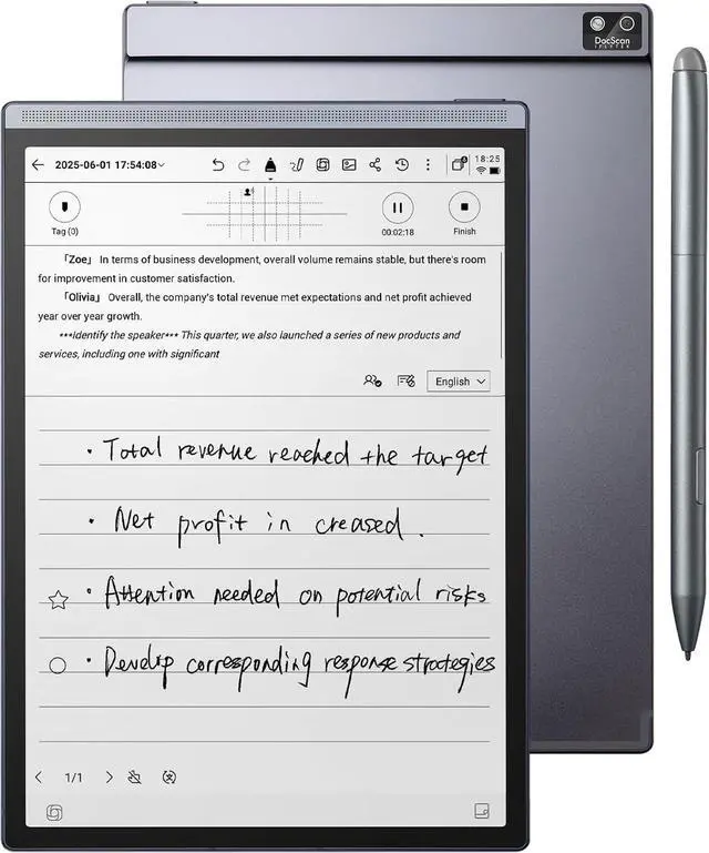 Main image of iFLYTEK AINOTE Air 2, 8.2" E-ink AI Note-Taking Tablet, Digital Notebook for Reading / Writing / Recording, Digital Notepad with AI Transcription, ChatGPT Supported, Ideal for Work,Study,Meetings