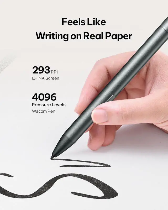 Alt view image 5 of 7 - iFLYTEK AINOTE Air 2, Black Tablet Bundle, with Black Folio Protective Case, 8.2" E-Ink Digital Notepad with AI Transcription,ChatGPT Supported, Premium PU Leather, Slim& Lightweight