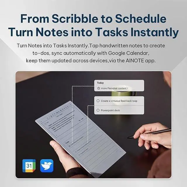 Alt view image 3 of 7 - iFLYTEK AINOTE 2, Support GPT 5.0, 10.65 inch 4.2mm Ultrathin Digital Notebook, Portable Note Taking Tablet with Stylus Pen, AI Voice-to-Text Transcription&15-Language Transcription, Smart Notepad