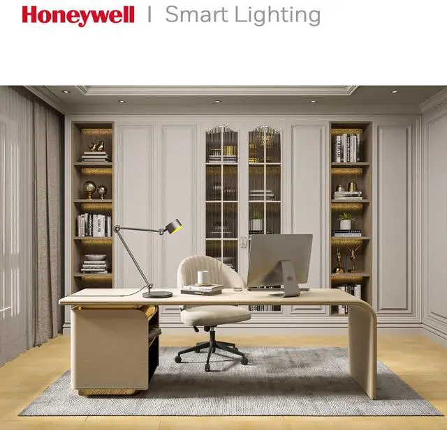 Alt view image 6 of 7 - Honeywell 01A Sunturalux LED Desk Lamp with Swing Arm for Desk Craft | Eye-Caring 4000K Natural Daylight,CIR95 Full Spectrum, Flicker-Free & Low Blue Light, Desk Light for Home Office